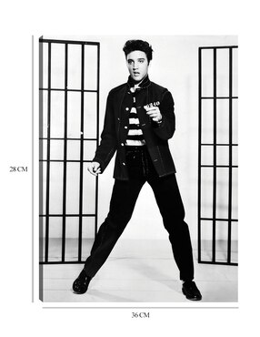Cuadro decorativo Elvis Presley en Jailhouse Rock técnica mixta Cuadros Jr Música