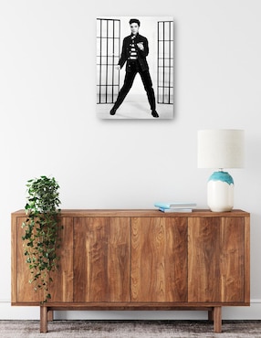 Cuadro decorativo Elvis Presley en Jailhouse Rock técnica mixta Cuadros Jr Música