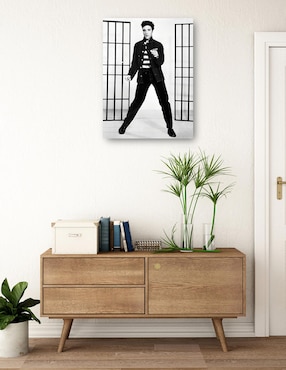 Cuadro decorativo Elvis Presley en Jailhouse Rock técnica mixta Cuadros Jr Música