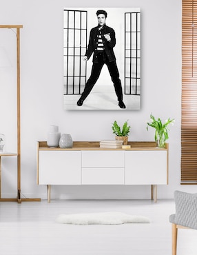 Cuadro decorativo Elvis Presley en Jailhouse Rock técnica mixta Cuadros Jr Música