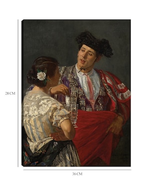 Cuadro decorativo Ofreciendo el panel al torero (1873) técnica mixta Cuadros Jr Retratos