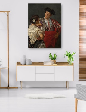 Cuadro decorativo Ofreciendo el panel al torero (1873) técnica mixta Cuadros Jr Retratos