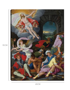 Cuadro decorativo La resurrección de Cristo (1622) técnica mixta Cuadros Jr Figuras Celestiales