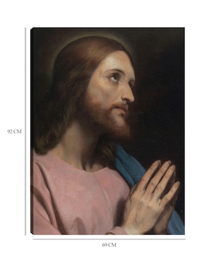Cuadro decorativo Cabeza de Cristo (1849) técnica mixta Cuadros Jr Figuras Celestiales