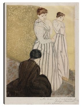 Cuadro decorativo La guarnición (1890-1891) técnica mixta Cuadros Jr Retratos