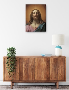 Cuadro decorativo Busto de Cristo (Salvator Mundi) técnica mixta Cuadros Jr Figuras Celestiales