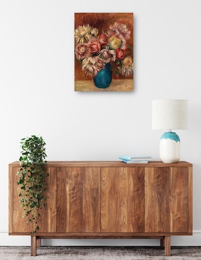 Cuadro decorativo Flores en un jarrón verde (c. 1912) técnica mixta Cuadros Jr Floreros