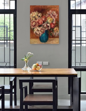 Cuadro decorativo Flores en un jarrón verde (c. 1912) técnica mixta Cuadros Jr Floreros
