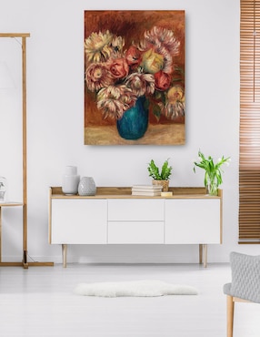 Cuadro decorativo Flores en un jarrón verde (c. 1912) técnica mixta Cuadros Jr Floreros