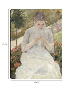 Cuadro decorativo La muchacha del jardín (entre 1880 y 1882) técnica mixta Cuadros Jr Retratos