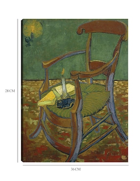 Cuadro decorativo La silla de Gauguin (1888) técnica mixta Cuadros Jr Objetos