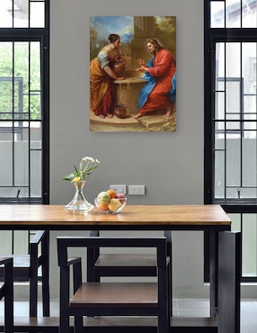 Cuadro decorativo Cristo y la mujer de Samaria (1715-1720) técnica mixta Cuadros Jr Figuras Celestiales