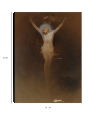 Cuadro decorativo Cristo en la cruz (1891) técnica mixta Cuadros Jr Figuras Celestiales