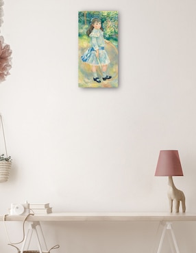 Cuadro decorativo Chica con un aro técnica mixta Cuadros Jr Gente
