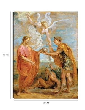 Cuadro decorativo Constancio nombra a Constantino como su sucesor (1622) técnica mixta Cuadros Jr Figuras Celestiales