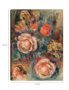Cuadro decorativo Ramo de rosas (Bouquet de roses) (1900) técnica mixta Cuadros Jr Arreglo Floral
