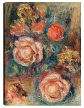 Cuadro Decorativo Ramo De Rosas (1900) Técnica Mixta Cuadros Jr Arreglo Floral