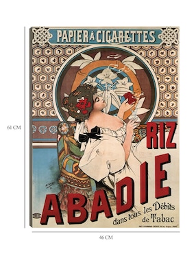 Cuadro decorativo Abadie arroz (1898) técnica mixta Cuadros Jr Publicidad