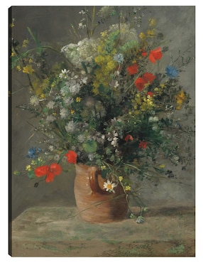Cuadro decorativo Flores en un florero técnica mixta Cuadros Jr Macetas