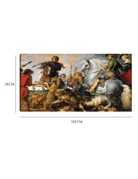 Cuadro decorativo Caza del lobo y el zorro (hacia 1616) técnica mixta Cuadros Jr Gente