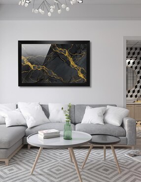 Cuadro decorativo Pixelarte mármol