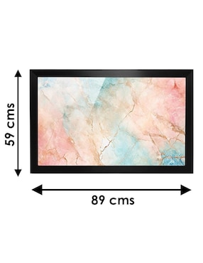 Cuadro decorativo Pixelarte mármol colores