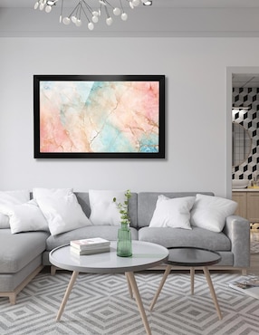 Cuadro decorativo Pixelarte mármol colores