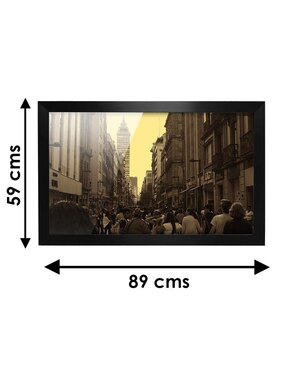 Cuadro decorativo Pixelarte ciudad de méxico