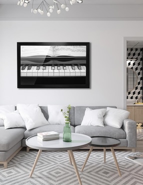 Cuadro decorativo Pixelarte piano