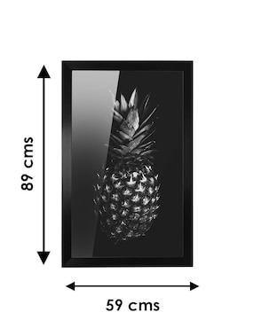 Cuadro decorativo Pixelarte piña
