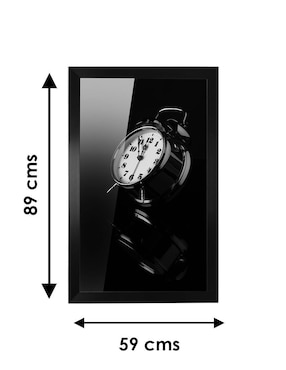 Cuadro decorativo Pixelarte reloj