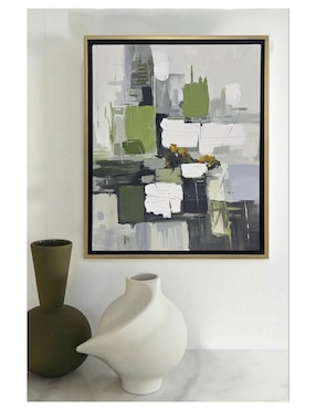 Pintura Green 4 vistas técnica mixta Lune Art Gallery Abstractos