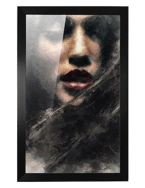 Cuadro decorativo Pixelarte mujer 2