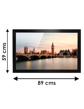 Cuadro decorativo Pixelarte big ben 2