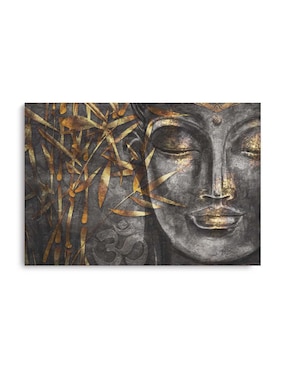 Cuadro Decorativo Canvas Art Buda Con Barniz A Registro