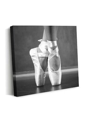 Cuadro decorativo Canvas Art Bailarina de ballet con barniz a registro