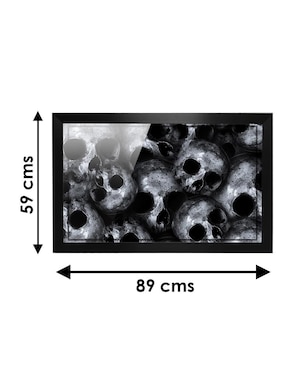 Cuadro decorativo Pixelarte skull 1