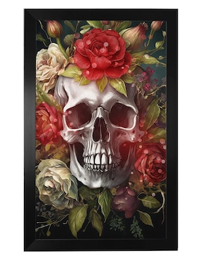 Cuadro Decorativo Pixelarte Skull 2