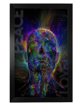 Cuadro decorativo Pixelarte space