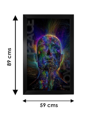 Cuadro decorativo Pixelarte space