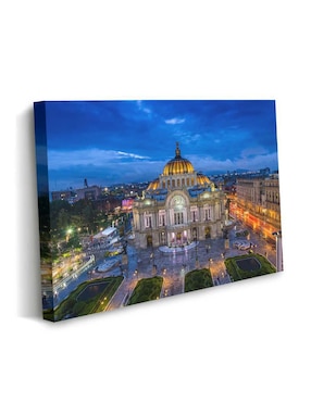 Cuadro decorativo Canvas Art Palacio de bellas artes con barniz a registro