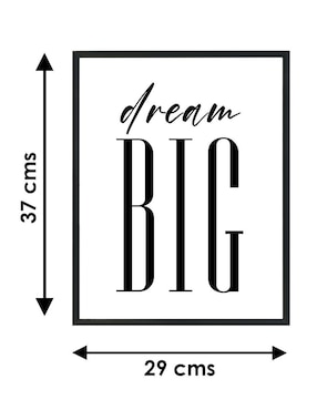 Cuadro decorativo Pixelarte dream big