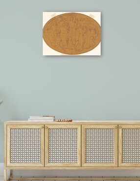 Cuadro decorativo Estudio para 39 Apolo y las musas técnica mixta Cuadros Jr