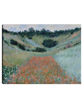 Cuadro Decorativo Campo De Amapolas En Una Hondonada Cerca De Giverny (1885) Técnica Mixta Cuadros Jr Campos