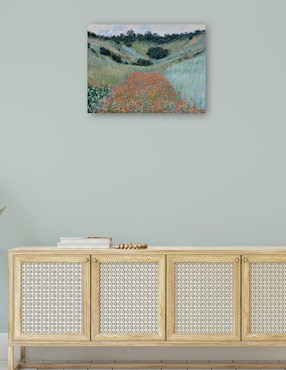 Cuadro decorativo Campo de amapolas en una hondonada cerca de Giverny (1885) técnica mixta Cuadros Jr Campos