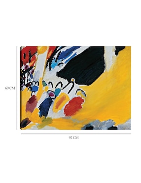 Cuadro decorativo técnica mixta Cuadros Jr Colores