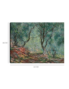 Cuadro decorativo Bosque de oliviers en el jardín Moreno (1884) técnica mixta Cuadros Jr Campos