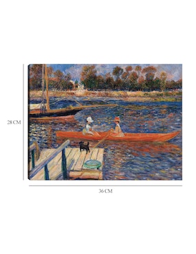 Cuadro decorativo El Sena en Argenteuil (1888) técnica mixta Cuadros Jr Ríos