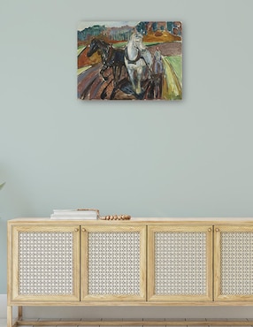 Cuadro decorativo Arado de otoño (1919) técnica mixta Cuadros Jr Animales Domésticos
