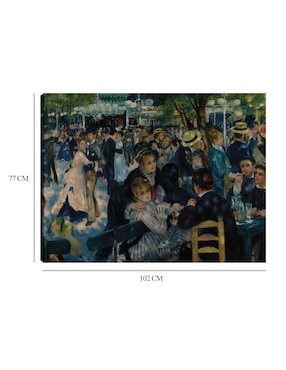 Cuadro decorativo Danza en Le Moulin de la Galette (1876) I técnica mixta Cuadros Jr Danza